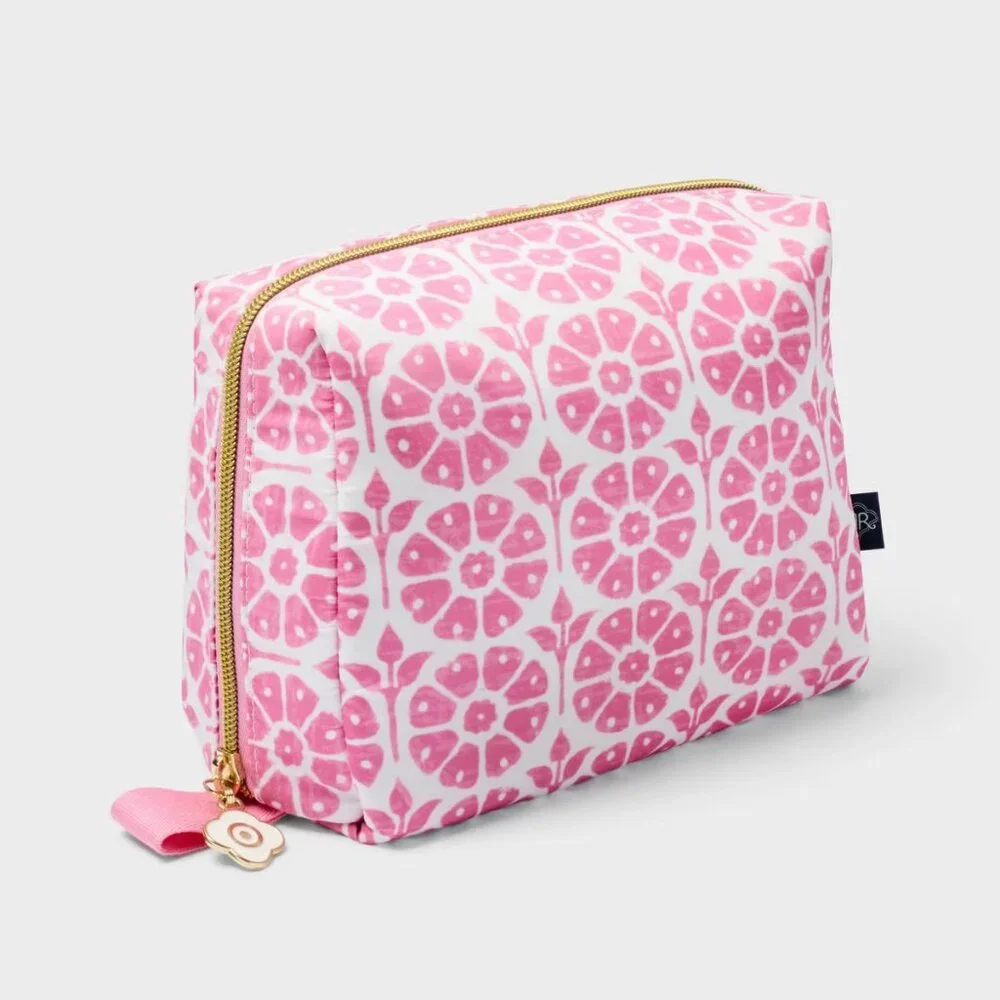 Roller Rabbit x Target Daisy Floral Pink Toiletry Bag NWT - Picture 9 of 9